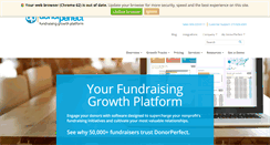 Desktop Screenshot of donorperfect.com