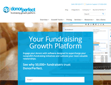 Tablet Screenshot of donorperfect.com